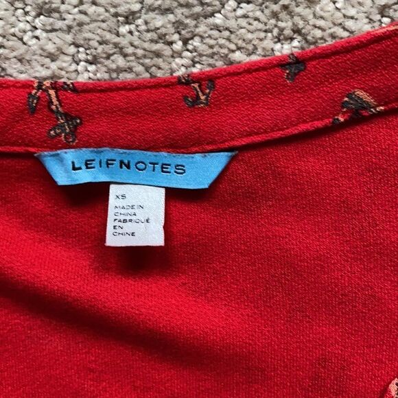 LeifNotes dress. Size XS. Red. Excellent condition. - Picture 2 of 10